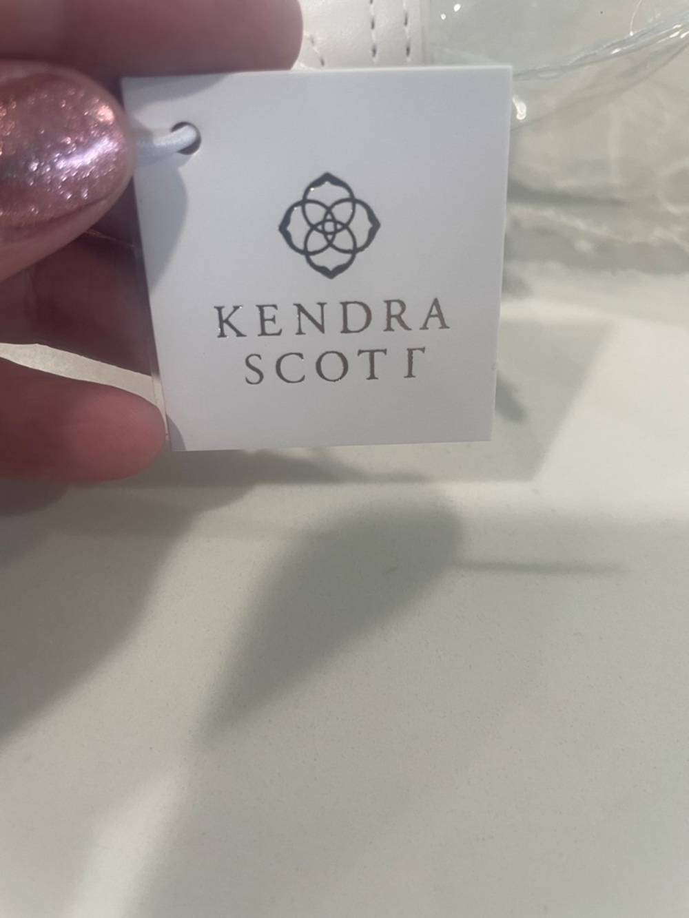 Kendra Scott White and Gold Patterned Cosmetic Pouch Duo - Picture 2 of 9